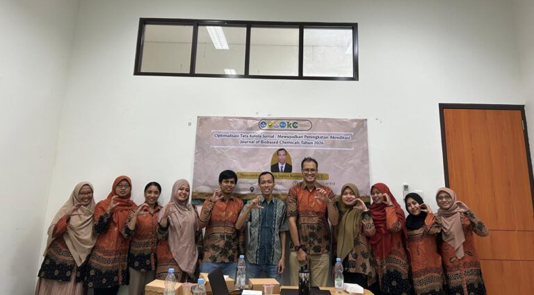 Workshop Optimalisasi Tata Kelola Jurnal: Program Studi S1 Teknik Kimia Universitas Jember Perkuat Langkah Menuju Peningkatan Akreditasi Journal of Biobased Chemicals Tahun 2026